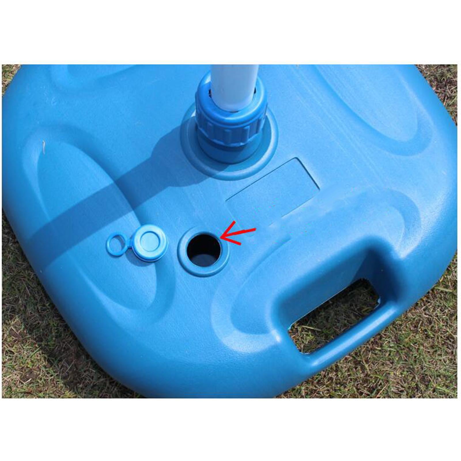 Axioma Heavy Duty Outdoor Umbrella Stand Water Filled Weight Patio Umbrella Stand Sun Blue