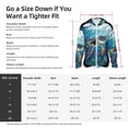 thumbnail image 5 of Uemuo Watercolor Turtle4 Pattern Women's Full Zip UPF 50+ Sun Protection Hoodie Jacket Long Sleeve Sun Shirt Hiking Outdoor Performance with Pockets-Medium, 5 of 9