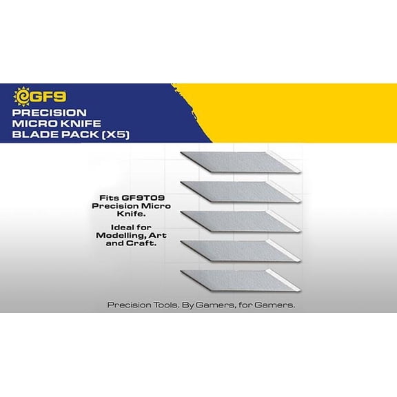 Gale Force 9 Hobby Tools: Precision Micro Knife Blade Pack (x5)