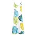 thumbnail image 3 of Fmbrln Plus Size Dresses for Women Summer Sleeveless V Neck Cami Long Dress Casual Loose Hawaiian Print Maxi Dress Beach Vacation Sundress, 3 of 5
