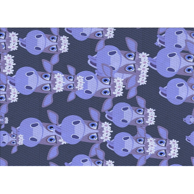 Ahgly Company Machine Washable Indoor Rectangle Transitional Purple Mimosa Purple Area Rugs, 2' x 5'