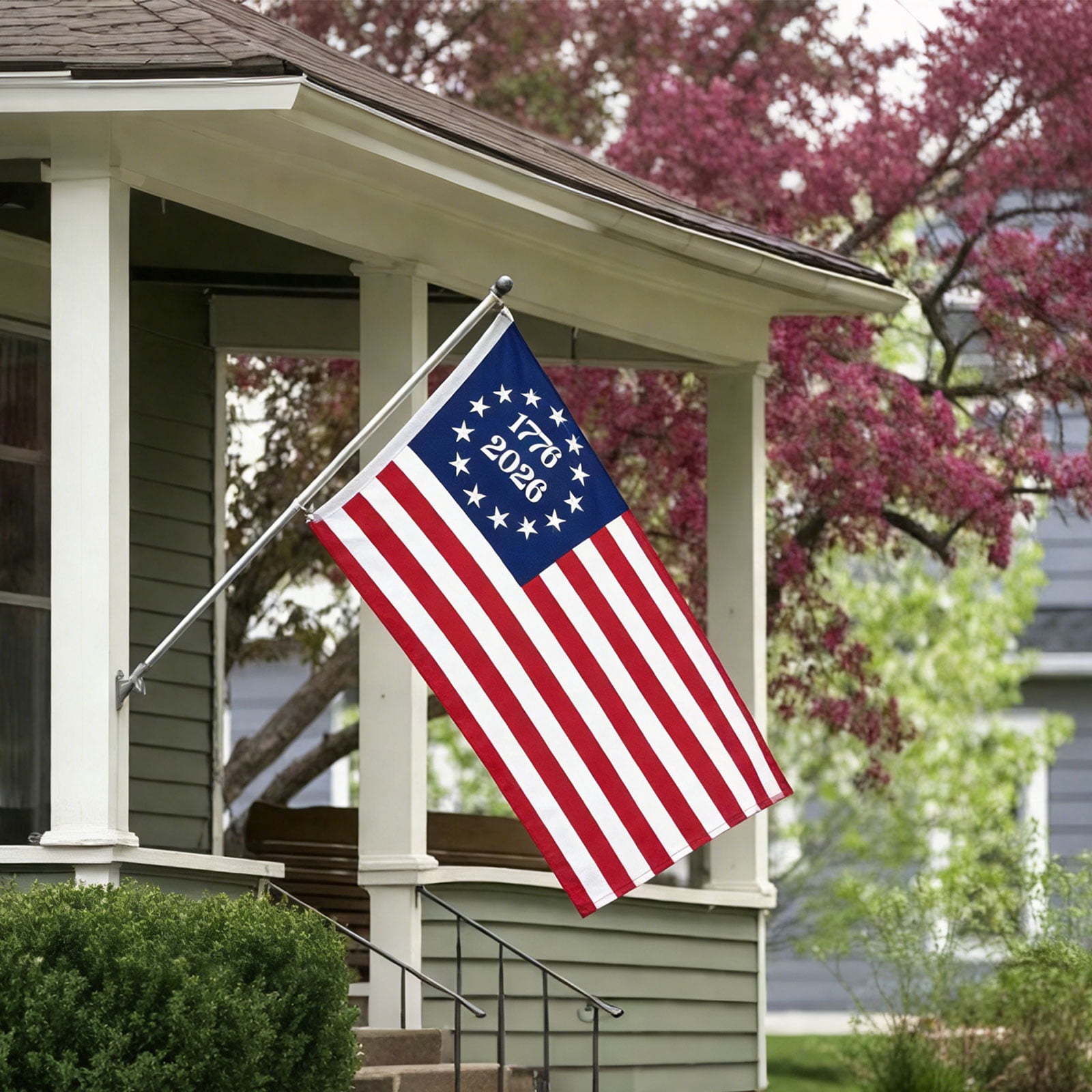 2026 Bradford Bennington 250th Anniversary USA Flag 3x5 Ft Outdoor - Heavy Duty Embroidered Betsy Ross 13 Colonies Flag with 2 Brass Grommets, 1776 American Patriotic Flag