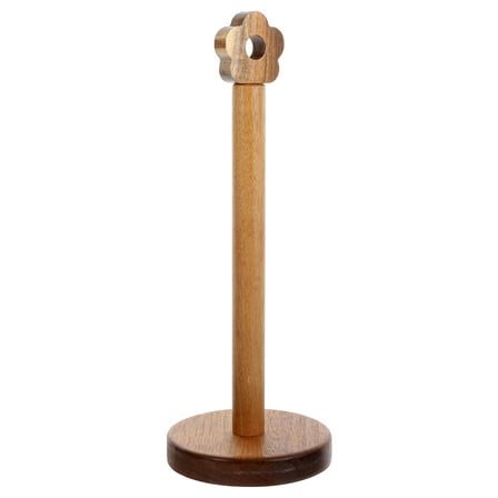 MUSEYA Paper Towel Roll Holder Wood Kitchen Organizer Wear and Tear Resistant 1 Piece