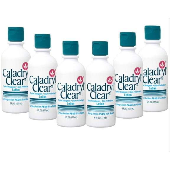 6 Pack - Caladryl Clear Skin Protectant Lotion 6 oz Each
