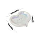 thumbnail image 3 of Accesorios de baño Jabonera de cerámica con forma de corazón para el día de San Valentín, bonita y sin agua, para encimera, para guardar jabón, jaboneras de cerámica, 3 of 6
