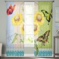 thumbnail image 3 of Sunflower Butterfly Lace Tulle Curtains for Bedroom Hall Living Room r Chiffon Curtain for Balcony Kitchen Home Drapes, 3 of 7