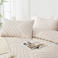 thumbnail image 4 of Burnt Orange Full Comforter Sets, Boho Terracotta Soft Warm Bedding Comforter Sets for Full Bed, 3 Pieces Rust Chevron Tufted Aesthetic Polyester Lightweight Comforter Set, 4 of 8