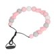 thumbnail image 5 of Collar masticable con cuentas de silicona suave, collar de dentición con colgante en forma de arco de masaje de goma de bebé para bebé rosa, 5 of 5