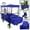 Blue, variant on Geniqua Red Utility Collapsible Folding Wagon Cart w/Canopy Garden Beach Toy Sport Buggy