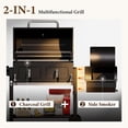 thumbnail image 4 of MF Studio Charcoal Grill with Offset Smoker 1015 sq in Extra Large Charcoal BBQ Grill for Outdoor Cooking, 4 of 11