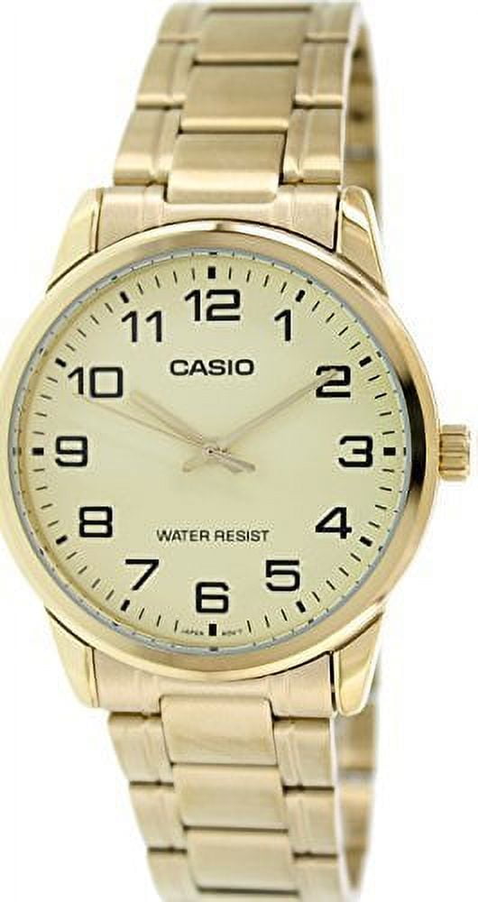 Casio Men's MTPV001G-9B Gold Stainless Steel Metal Quartz Fashion Analog Watch