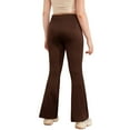 thumbnail image 2 of BULLPIANO Girl's Flare Leggings High Waist Yoga Pants Girls Bell Bottom Pants Athletic Kids Dance Bell Bottoms Leggings, 2 of 4