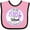 Pink and Black, variant on Inktastic I Wear Purple for my Mom- Lupus Awareness Boys or Girls Baby Bib