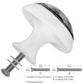 thumbnail image 3 of 4 Pcs Round White Knobs for Kitchen Cabinet Cupboard Dresser Bookcase Halloween Graveyard Drawer Pulls Handles Home Decor, 3 of 8