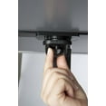 thumbnail image 3 of M&T Displays Curved Menu Board, 11x17 Inch Pedestal Sign Holder with 8.5x11 Inch Brochure Holder Black Floor Standing Aluminum Front Loading Easy Open Poster Message Advertisement Post, 3 of 7