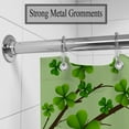 thumbnail image 3 of St. Patrick''s Day Shower Curtain, Irish Gnome Green Clover Shamrock Leaf Shower Curtains for Bathroom, Spring Bathroom Decor Set with Hooks 72 x 72 Inches, 3 of 4