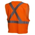 thumbnail image 2 of Hi Vis Orange Vest with Reflective Tape- also includes X on back for CSA approved Vests, 2 of 2