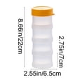 thumbnail image 3 of Weloille Assembleable Seasoning Dispenser Box, Detachable Stackable Spice Organizer, Sealed Moisture-Proof Condiment Container, Labeled Transparent Modular Storage Box for Kitchen Cabinet, 3 of 6