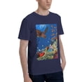 thumbnail image 2 of Bingfone Colorful Coral Reef Men'S Loose Fit Short-Sleeve Pocket T-Shirt, 2 of 7