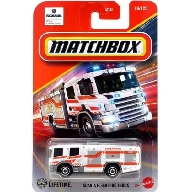 Camión de Bomberos Diecast Mattel Matchbox Scania P 360 1:64