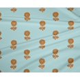 thumbnail image 4 of oneOone Polyester Lycra Fabric Floral Block Printed Craft Fabric BTY 56 Inch Wide, 4 of 4