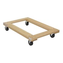 Vestil Manufacturing HDOF-2436-12-NM 24 x 36 in. Open Deck Hardwood Dolly with Non-Marking Caster - 1200 lbs