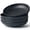 black, variant on HAPPY KIT 9'' Large Pasta Bowls 42 Oz Stoneware Reactive Glaze, Salad Bowls Set of 4, Serving Bowls for Fruit,Soup,Noodle, Dinner, Scratch Resistant, Matte Black