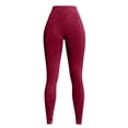 thumbnail image 4 of Women's Yoga Pants Solid Color High Waist Abdomen Raising Hip Shaping Naked Tight Elastic Pants Casual Daily Wear, 4 of 5