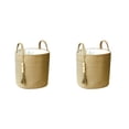thumbnail image 3 of Advancent Cesta de almacenamiento hermosa y a la moda, mejora la decoración del hogar, cuerda de algodón cómoda al tacto, cesta para ropa yute con forro S 2Conjunto, 3 of 6
