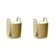 thumbnail image 3 of Advancent Cesta de almacenamiento hermosa y a la moda, mejora la decoración del hogar, cuerda de algodón cómoda al tacto, cesta para ropa yute con forro S 2Conjunto, 3 of 6