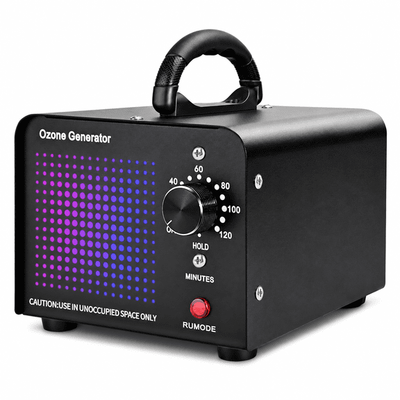 Rirool Ozone Generator 15000mg/h Ozone Machine for Home, Car, Smoke, Pet, Offices, Hotels - Black