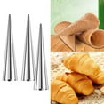 thumbnail image 6 of sdhkgrrt under $5 2Pcs Baking Molds, Stainless Steel Cream Horn Molds,Cone Shape Baking Pastry Molds,Danish Croissant Baking Tools,Professional Baking Equipment,Kitchen Pastry Making Supplies, 6 of 9