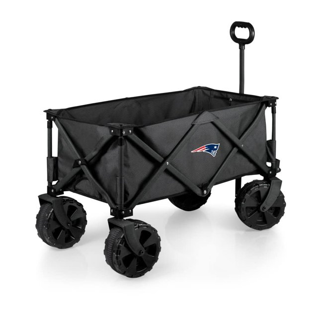 PICNIC TIME NFL New England Patriots Elite Edition Chariot d'Aventure Pliable avec Roues Tout-Terrain