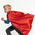 thumbnail image 6 of Toptie Satin Superhero Capes with Touch Fastener and Eye Mask, Halloween Festival Event Costumes and Dress-Up-SkyBlue-43 1/4" H x 27 1/2" W, 6 of 6