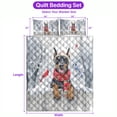 thumbnail image 5 of Playful Doberman Pinscher Welcomes Winter Snowy Day with Cardinal Bird Quilt Bedding Set Doberman Dog Lover Gifts 1 Blanket Bed Cover 2 Pillowcases - 12017, 5 of 5