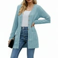 thumbnail image 2 of AELand Cardigan for Women Long Sleeve Thin Sweater Lightweight Button Down Brushed Knit Tops with Pockets S~3XL, 2 of 5