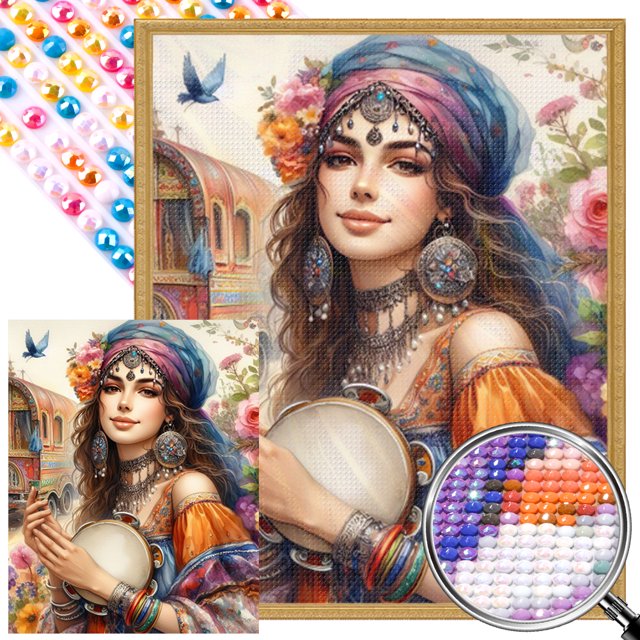 5D DIY Taladro Parcial AB Mujer Kit Artística 45x55cm