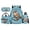 Starfish Sea Otter, variant on HUIACONG Backpack Set for Students Ocean Paint Axolotl 17 Inch 4-Piece with Lunch Bag, Pencil Case & Water Bottle Holder, Multi-Panel Ventilation, for Ages 9-14, Daily Use
