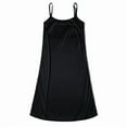 thumbnail image 5 of Elegant Silky Midi Slip Dress in Solid Color for Women - Perfect Underlayer, 5 of 5