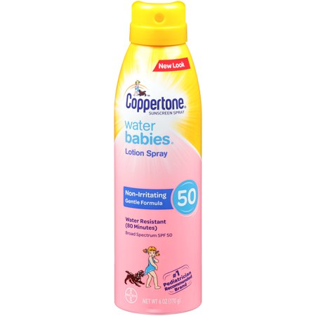 Coppertone WaterBABIES Sunscreen Quick Cover Spray SPF 50, 6 oz
