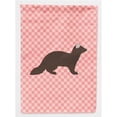 thumbnail image 1 of Carolines Treasures BB7869GF Sable Marten Pink Check Garden Flag, 1 of 3