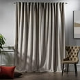 thumbnail image 3 of 3S Brother's Extra Long Solid Luxury Matte Velvet Soft Curtain Seashell Single Panel Hanging Back Tap & Rod Pocket Home Décor 5-25 Feet Custom Made Curtains -Made in Turkey Each(52"x84"), 3 of 7