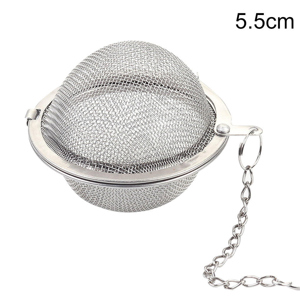 3 -Norpro 2-1/2" Diameter Stainless Steel Mesh Tea Ball With Chain & Hook 5504 