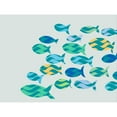 thumbnail image 3 of Tenoever, William 18x15 Black Modern Framed Museum Art Print Titled - Fishes and Waves, 3 of 5