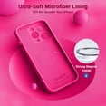 thumbnail image 6 of for iPhone 14 Pro Case, Upgraded Silicone Shockproof [2 Pack Screen Protectors] [Compatible with Magsafe] [Camera Protection], Anti-Scratch Microfiber Lining, 6.1 inch, Hot Pink, 6 of 12