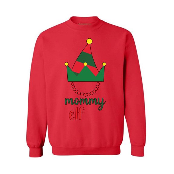 Awkward Styles Christmas Sweatshirt Xmas Elf Mommy Sweater