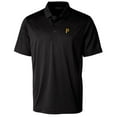 thumbnail image 2 of Men's Cutter & Buck Black Pittsburgh Pirates Prospect Textured Stretch Big & Tall Polo, 2 of 3
