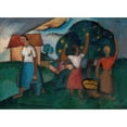 thumbnail image 2 of Gejza Schiller 24x18 Gold Ornate Framed and Double Matted Museum Art Print Titled - Oberacka (1921), 2 of 4