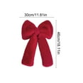 thumbnail image 3 of Red Velvet Wreath Bows, Small Christmas Bows Xmas Decorative Ties, Christmas Tree Wreath and Outdoor Decoration, Christmas Plushs Bow, Red Velvet Ribbon for Tree Topper, Party Atmospheres Decoration, 3 of 6