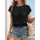 thumbnail image 5 of Blusa Informal Elegante con Mangas y Dobladillo Fruncido para Mujer, Color Negro, Talla XXL, 5 of 8